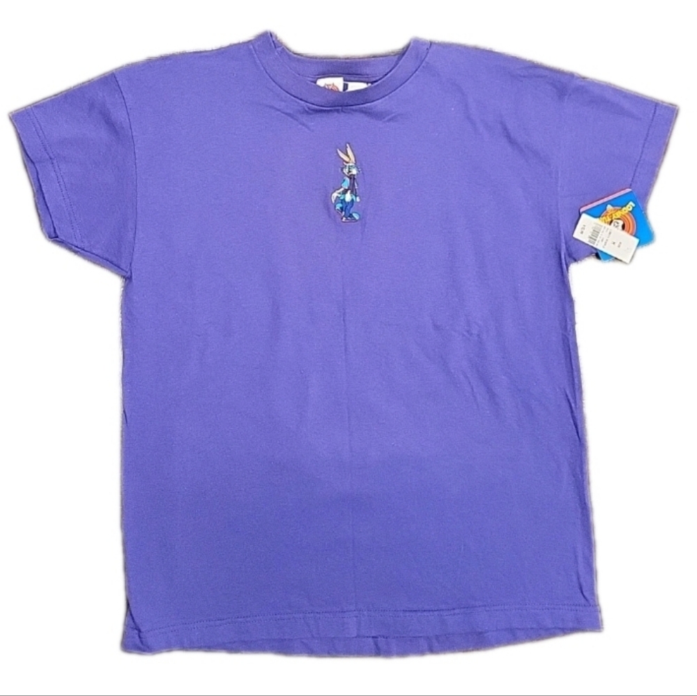 Vintage Bugs Bunny Embroidered T-Shirt Women's Medium Sun Sportswear 1997 NWT